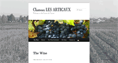 Desktop Screenshot of chateaulesartigaux.fr