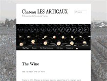Tablet Screenshot of chateaulesartigaux.fr